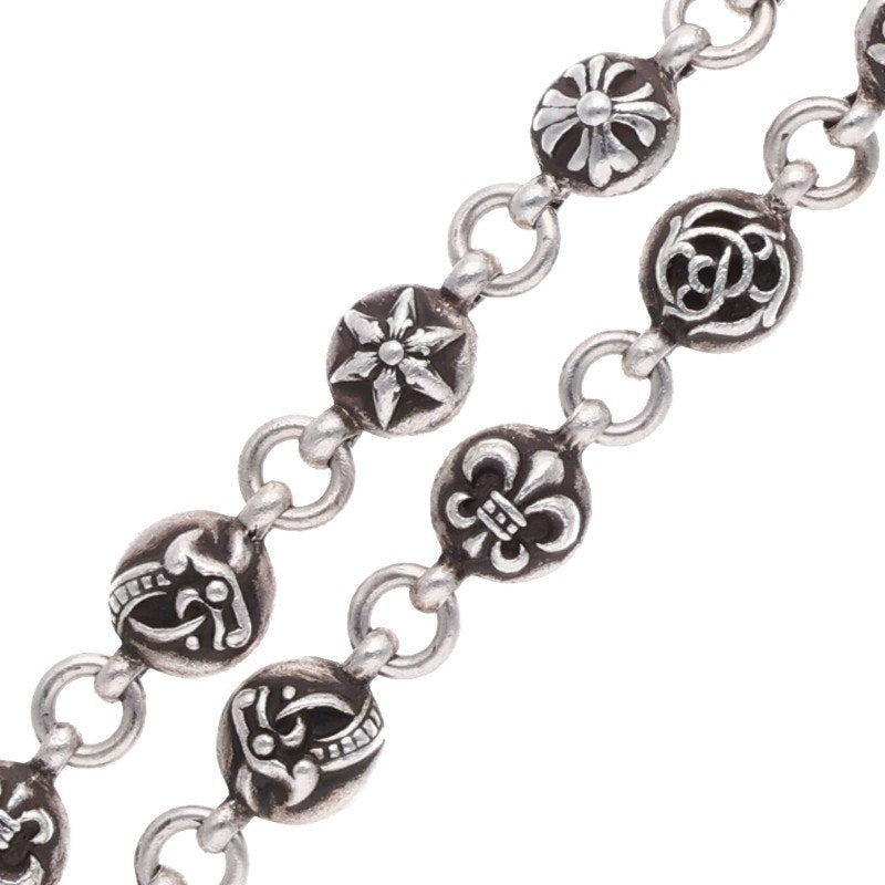 Chrome Hearts #2 Multiball 2-Clip Silver Wallet Chain