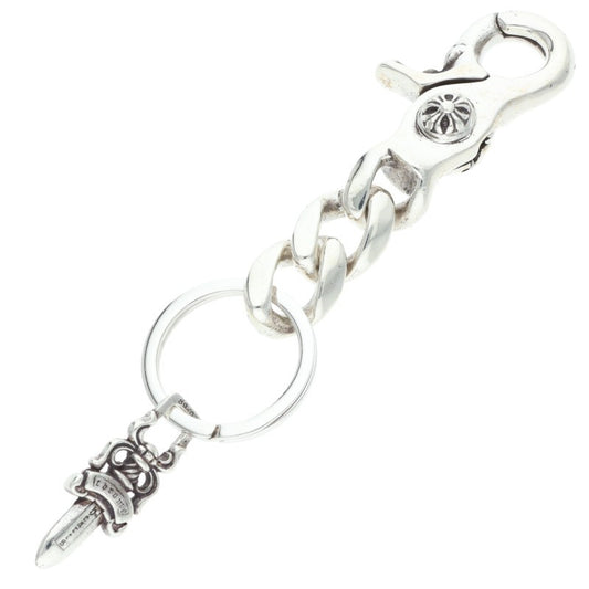 Chrome Hearts CLP CHN CLASSIC-S Short Silver Keychain Wallet