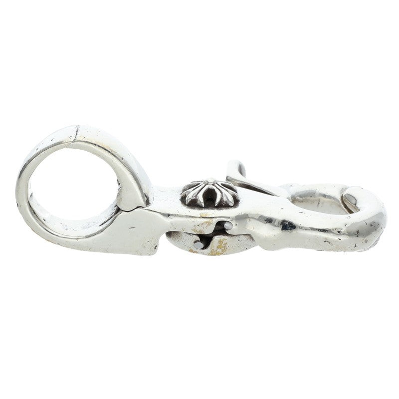 Chrome Hearts QUICK CLIP CROSS BALL Silver Wallet Chain