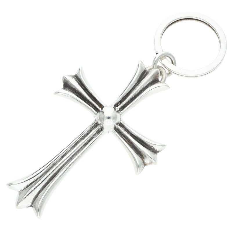 Chrome Hearts Large Cross Dagger Key Ring Sterling Silver