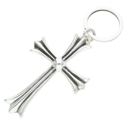 Chrome Hearts Large Cross Dagger Key Ring Sterling Silver