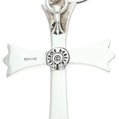 Chrome Hearts Large Cross Dagger Key Ring Sterling Silver