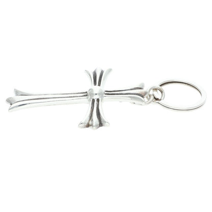 Chrome Hearts Large Cross Dagger Key Ring Sterling Silver