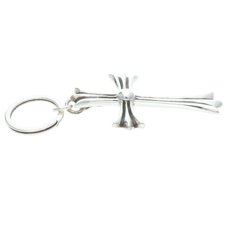 Chrome Hearts Large Cross Dagger Key Ring Sterling Silver