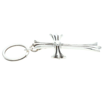 Chrome Hearts Large Cross Dagger Key Ring Sterling Silver