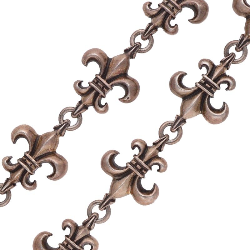 Chrome Hearts 925 Silver 2-Clip BS Wallet Chain Size 11LINK