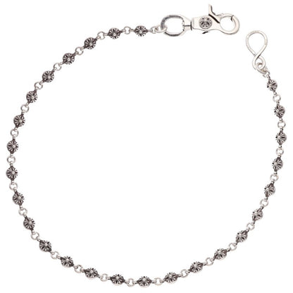 Chrome Hearts #1 Cross Ball 1 Clip Silver Wallet Chain