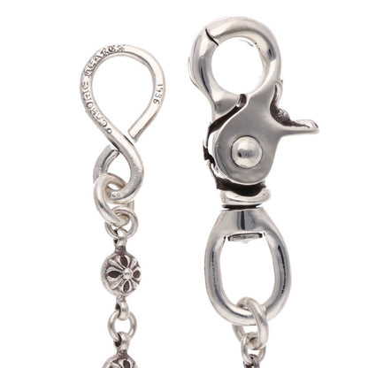 Chrome Hearts #1 Cross Ball 1 Clip Silver Wallet Chain