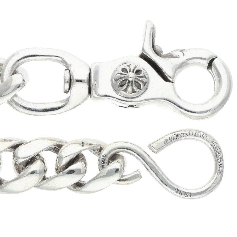 Chrome Hearts 1 Clip Short Classic Silver Wallet Chain 925