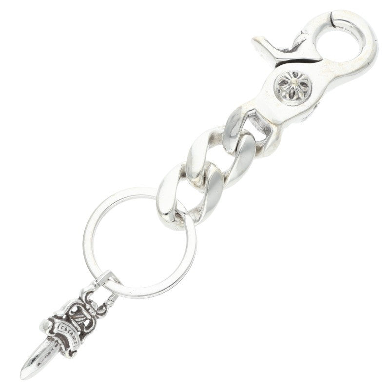 Chrome Hearts Classic Link Silver Key Chain Wallet