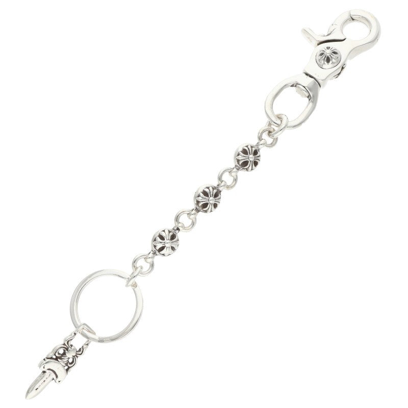 Chrome Hearts NO2 Ball 3D #2 Cross Ball Silver Key Chain Wallet