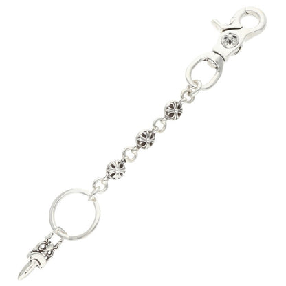 Chrome Hearts NO2 Ball 3D #2 Cross Ball Silver Key Chain Wallet