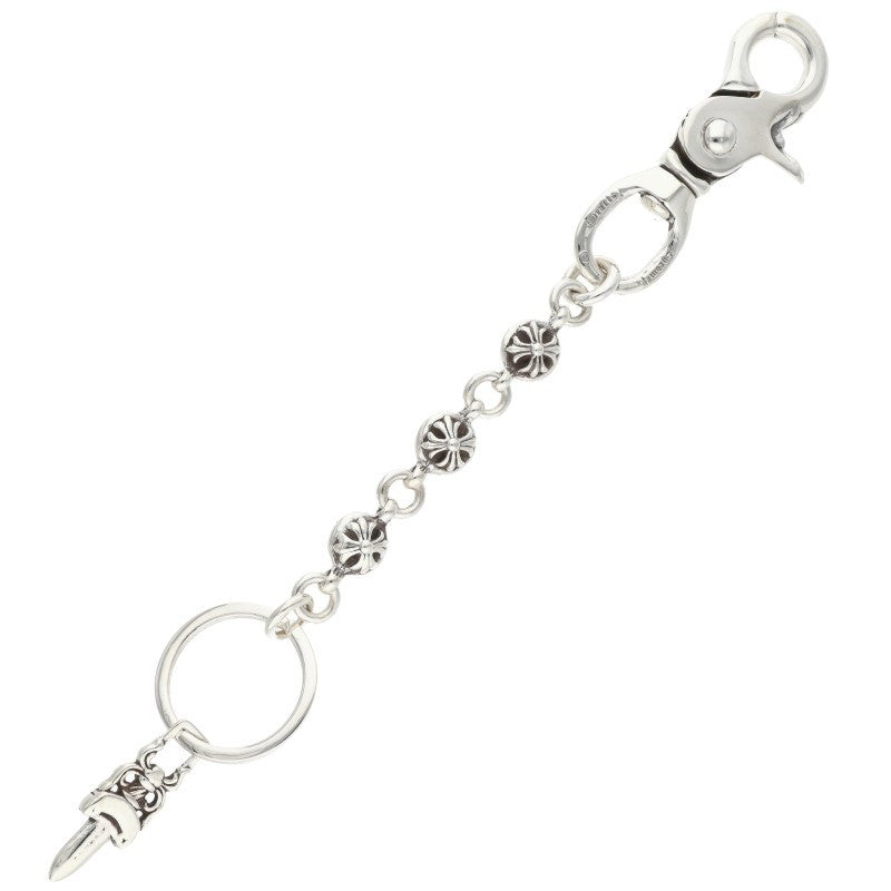 Chrome Hearts NO2 Ball 3D #2 Cross Ball Silver Key Chain Wallet