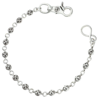 Chrome Hearts 2 Ball Short 1-Clip #2 Cross Ball Wallet Chain