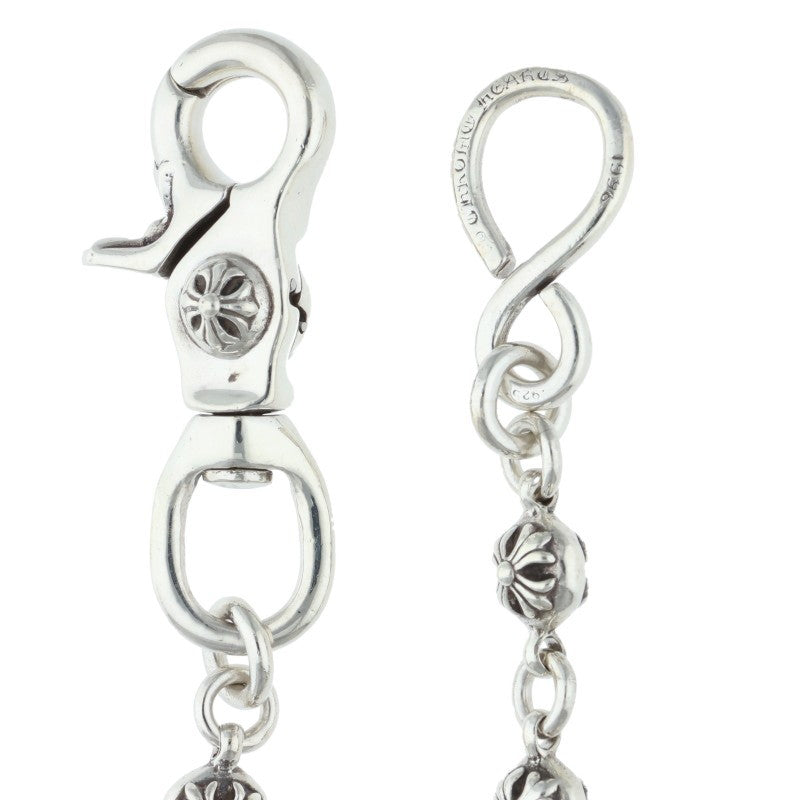Chrome Hearts 2 Ball Short 1-Clip #2 Cross Ball Wallet Chain