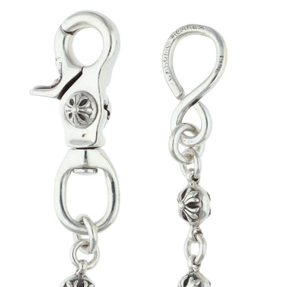Chrome Hearts 2 Ball Short 1-Clip #2 Cross Ball Wallet Chain