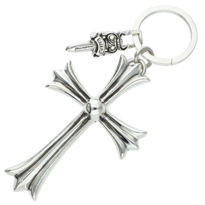 Chrome Hearts Large Cross #5 Dagger Sterling Silver Keyring