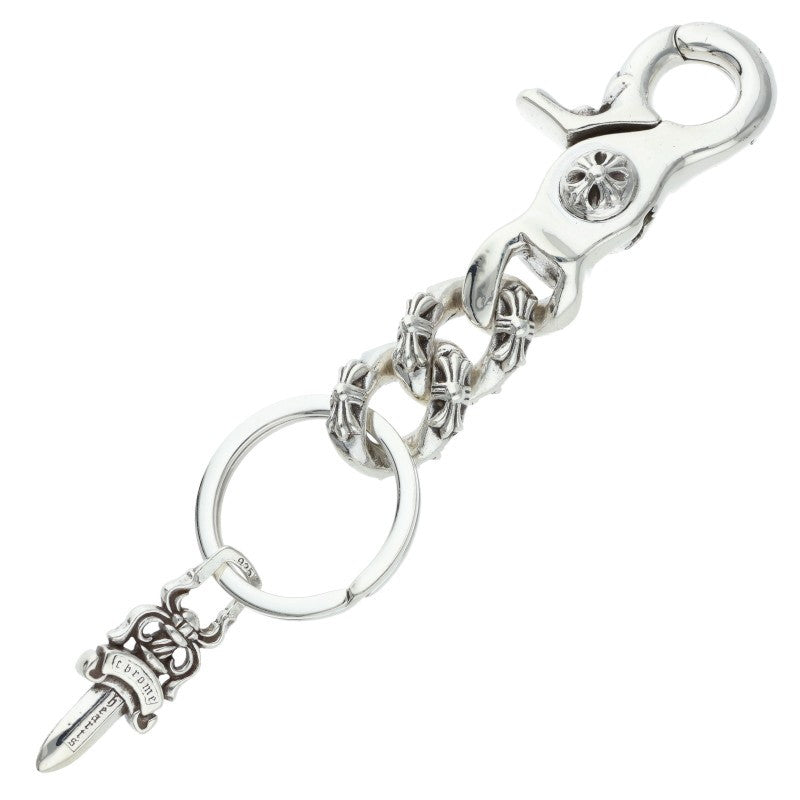 Chrome Hearts CLP CHN XFANCY-S Short Silver Keychain Wallet