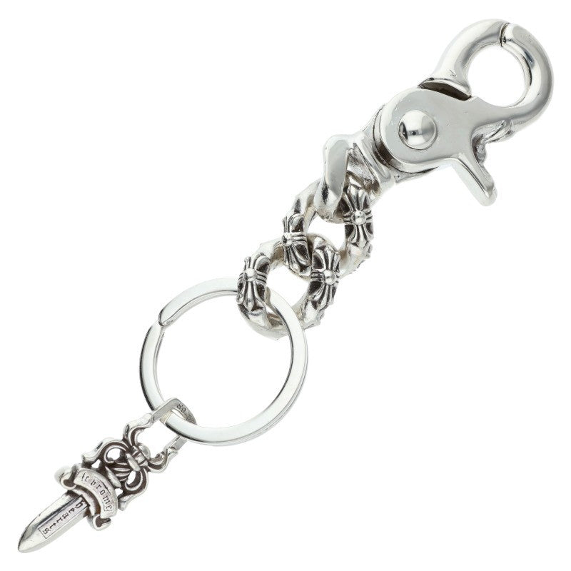 Chrome Hearts CLP CHN XFANCY-S Short Silver Keychain Wallet