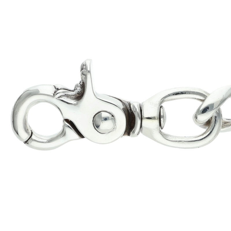 Chrome Hearts 2 Clip Short Classic Silver Wallet Chain