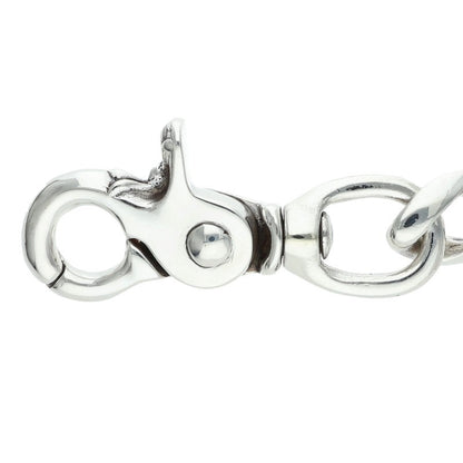 Chrome Hearts 2 Clip Short Classic Silver Wallet Chain