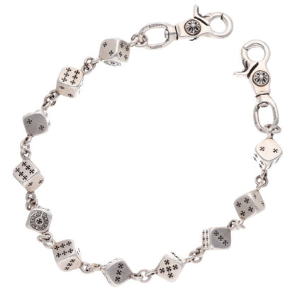 Chrome Hearts 925 Silver 2-Clip Wallet Chain Size 11LINK