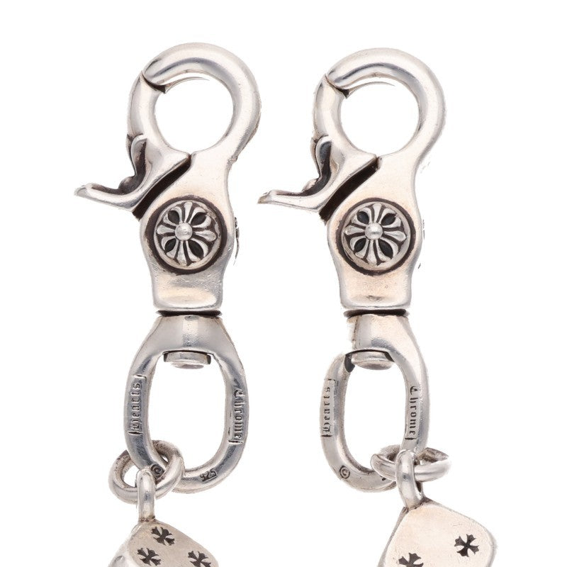 Chrome Hearts 925 Silver 2-Clip Wallet Chain Size 11LINK