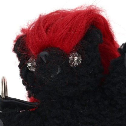Chrome Hearts Black/Red Teddy Bear Keyring