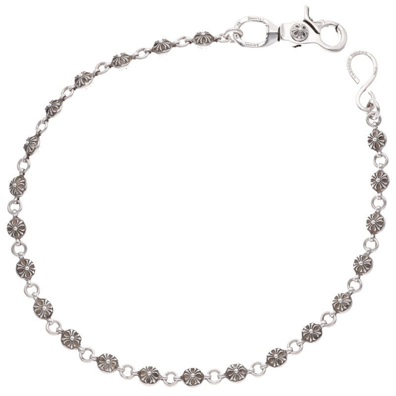 Chrome Hearts Silver Long #2 Cross Ball 1 Clip Wallet Chain