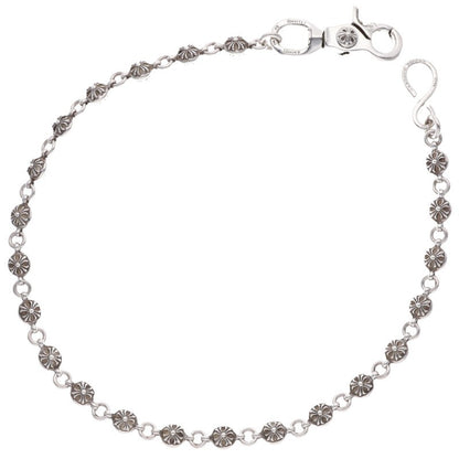 Chrome Hearts Silver Long #2 Cross Ball 1 Clip Wallet Chain