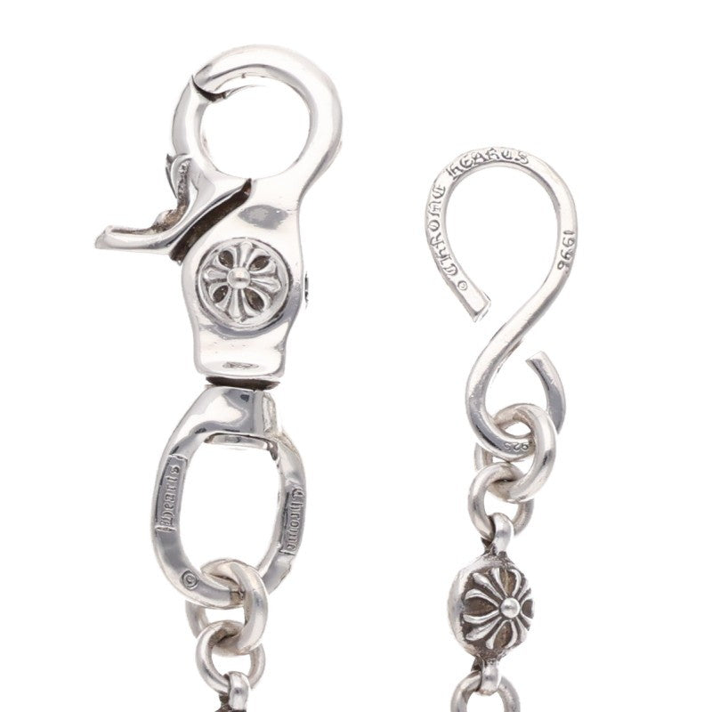 Chrome Hearts Silver Long #2 Cross Ball 1 Clip Wallet Chain