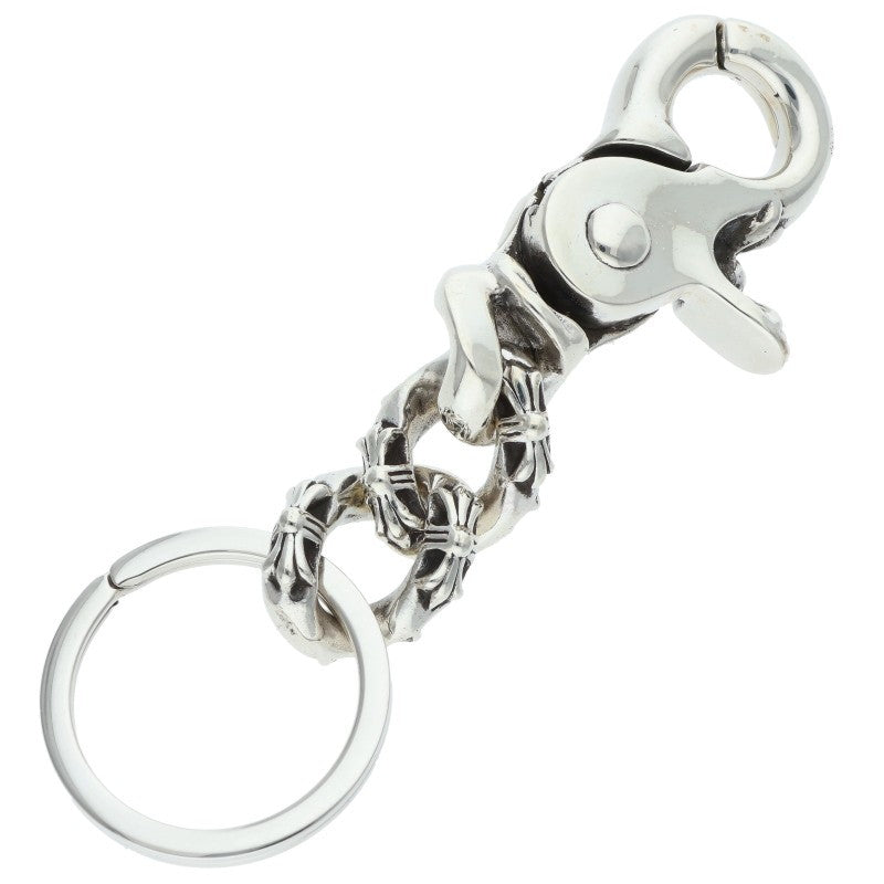 Chrome Hearts XFANCY-S Silver Key Chain Wallet Size Short