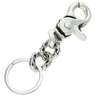 Chrome Hearts XFANCY-S Silver Key Chain Wallet Size Short