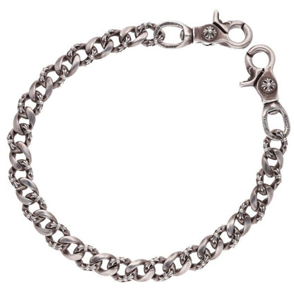 Chrome Hearts Fancy 2-Clip Long Silver Wallet Chain