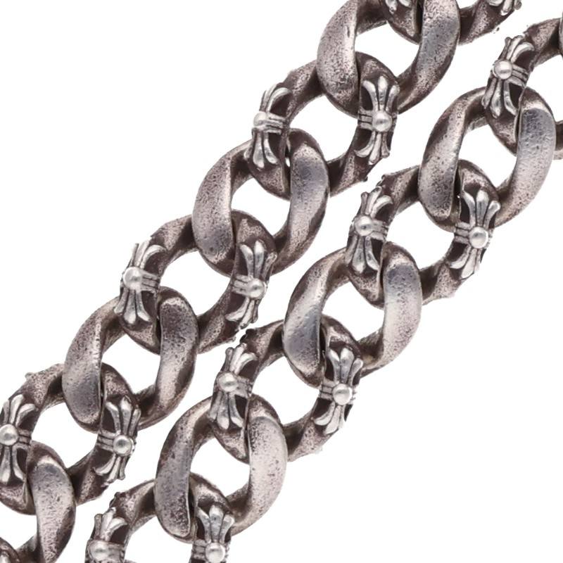 Chrome Hearts Fancy 2-Clip Long Silver Wallet Chain