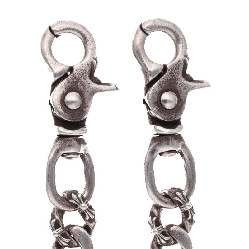 Chrome Hearts Fancy 2-Clip Long Silver Wallet Chain