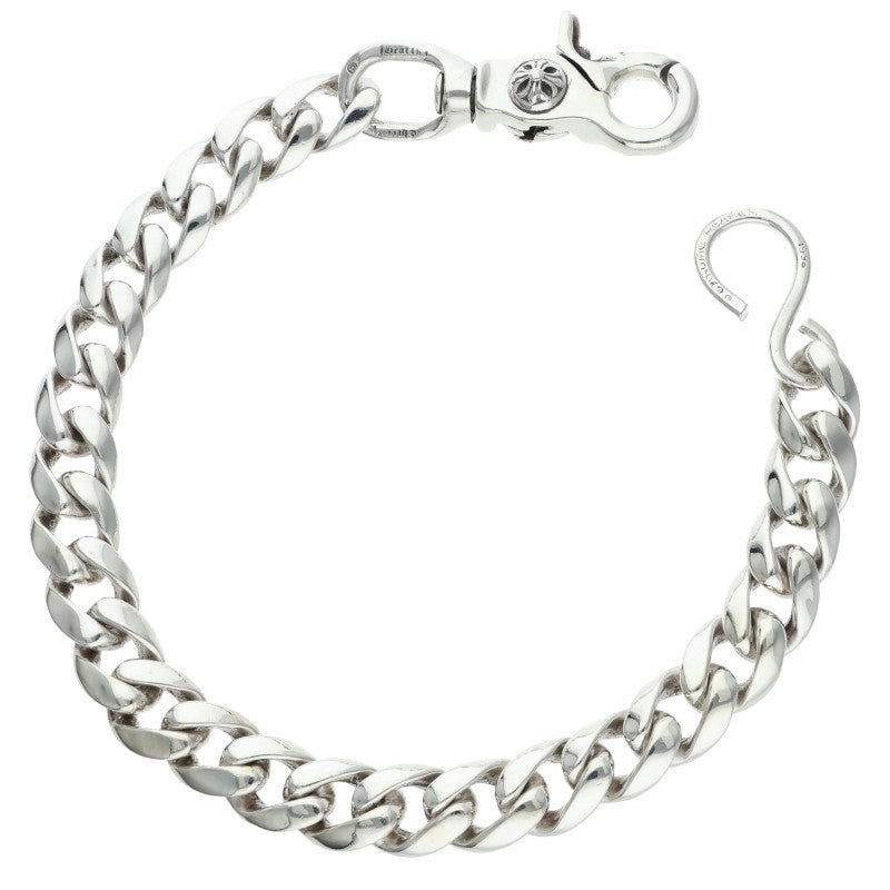 Chrome Hearts 1 Clip Short Classic Silver Wallet Chain