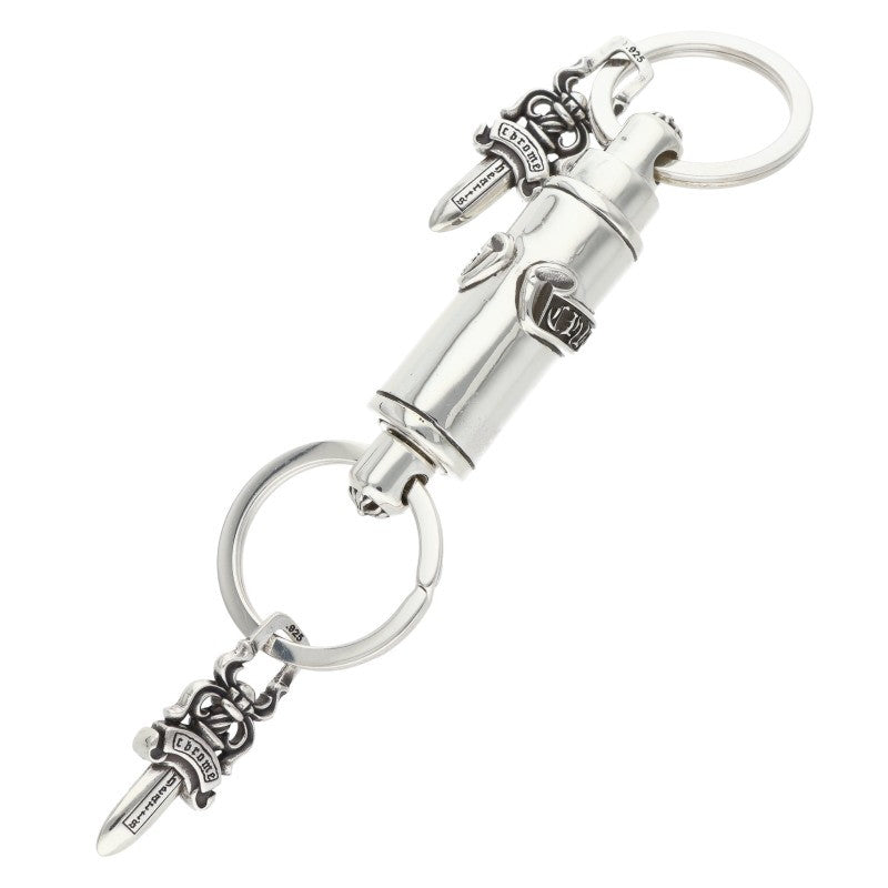 Chrome Hearts Valet Silver Keyring