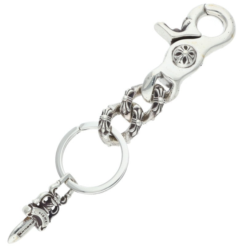 Chrome Hearts CLP CHN XFANCY-S Extra Fancy Keychain Silver Wallet