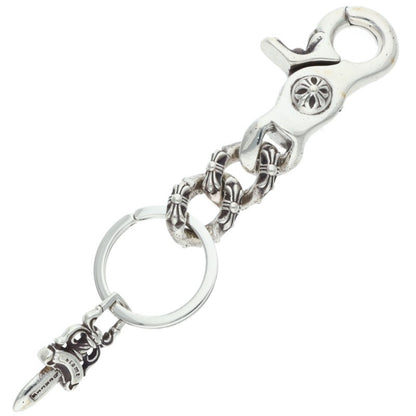 Chrome Hearts CLP CHN XFANCY-S Extra Fancy Keychain Silver Wallet