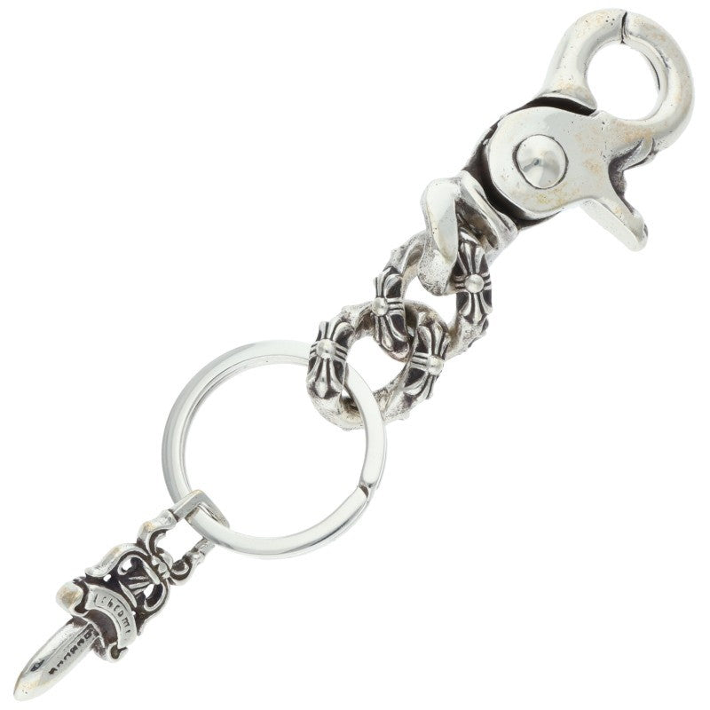 Chrome Hearts CLP CHN XFANCY-S Extra Fancy Keychain Silver Wallet