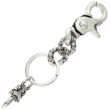 Chrome Hearts CLP CHN XFANCY-S Extra Fancy Keychain Silver Wallet