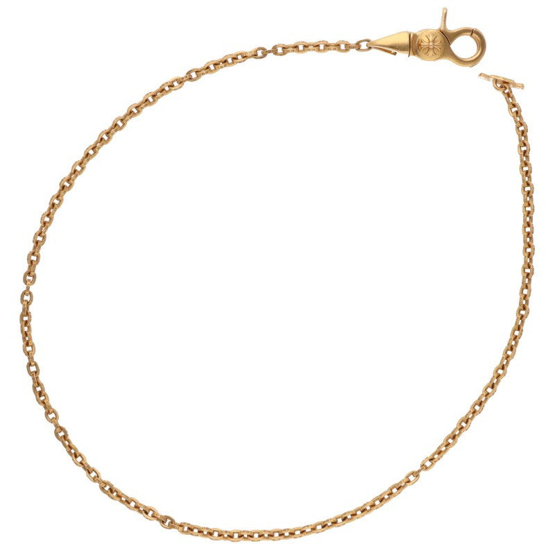 Chrome Hearts 22K Gold T-Bar Paper Chain Wallet Chain