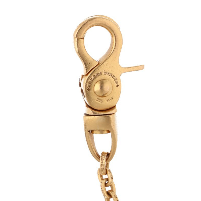 Chrome Hearts 22K Gold T-Bar Paper Chain Wallet Chain