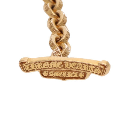 Chrome Hearts 22K Gold T-Bar Paper Chain Wallet Chain