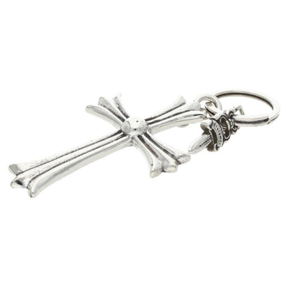 Chrome Hearts Large Cross #5 Dagger Silver Keyring