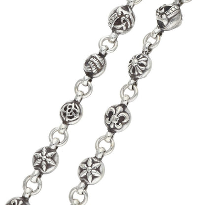 Chrome Hearts 1 Clip Short #1 Multi Ball Silver Wallet Chain