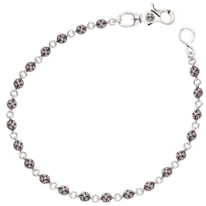 Chrome Hearts #2 Cross Ball 1 Clip Silver Wallet Chain