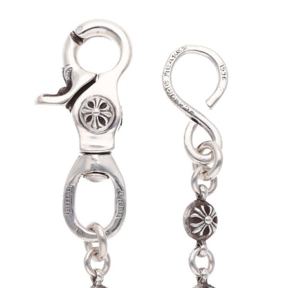 Chrome Hearts #2 Cross Ball 1 Clip Silver Wallet Chain