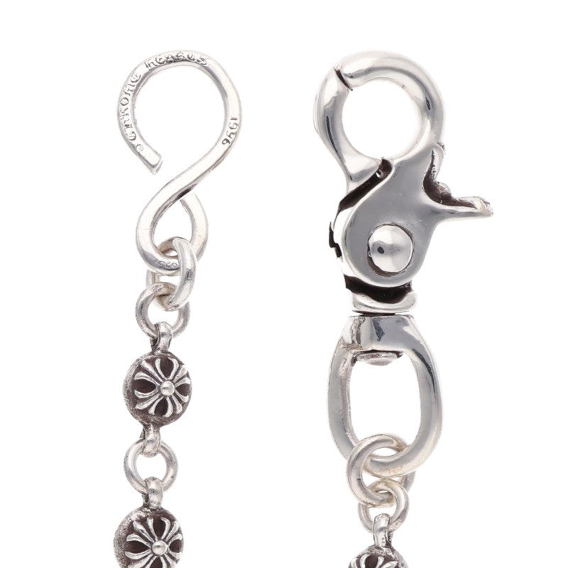 Chrome Hearts #2 Cross Ball 1 Clip Silver Wallet Chain